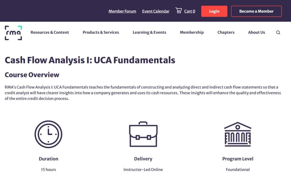 Cash Flow Analysis I: UCA Fundamentals course page