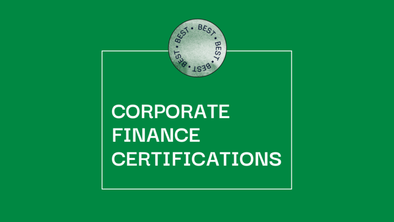 Corporate finance certifications generic best of