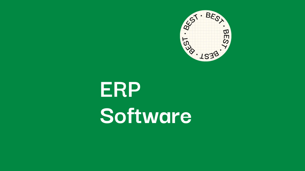Erp software best tools