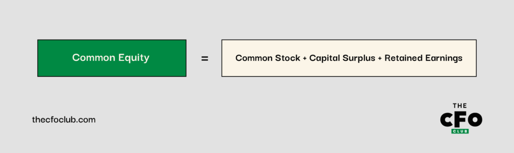 common equity formula