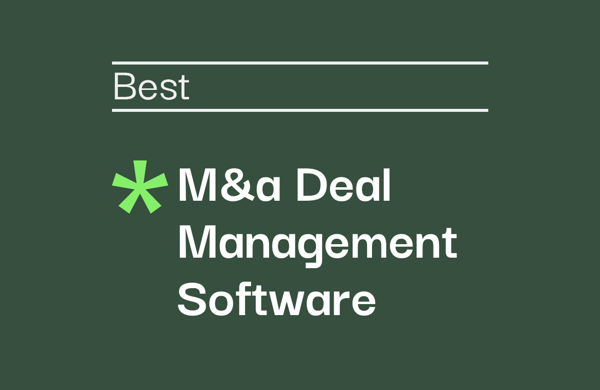 10 Best M&A Deal Management Software Reviewed in 2026