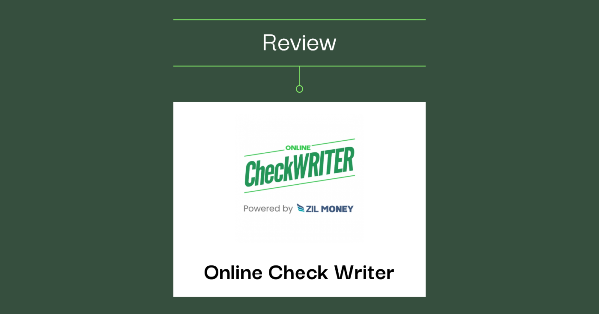 Online Check Writer Online Check Writer Review: Pros, Cons, Features and Pricing