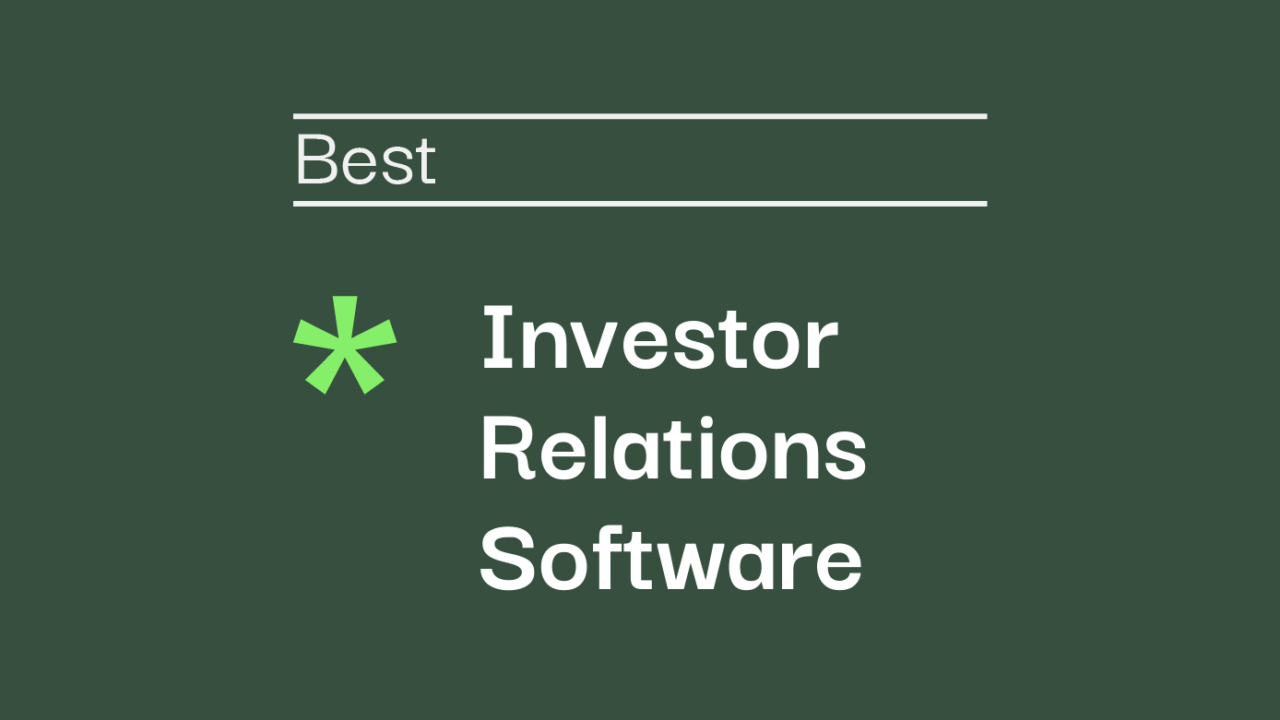 Investor relations software best tools 09798