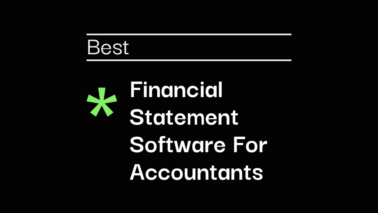 Financial statement software for accountants best tools 58868